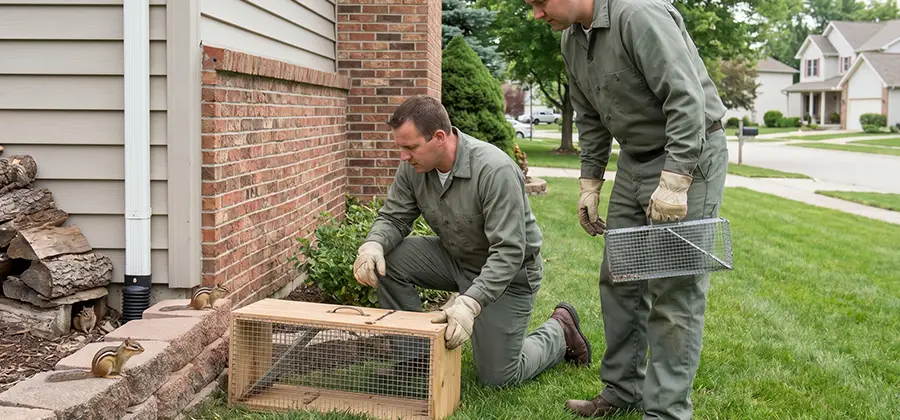 Remove Chipmunks From Yard in O Brien