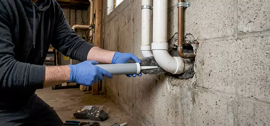 Mouse Proofing Pipes in O Brien
