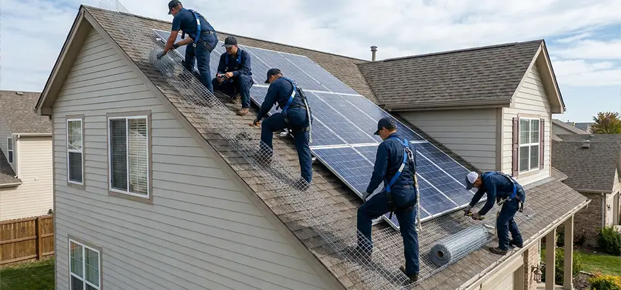 Pigeon Wire for Solar Panels in O Brien