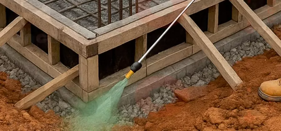 Foundation Slab Termite Treatment in O Brien