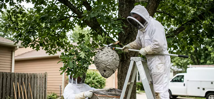 Wasp Nest in Tree Removal O Brien